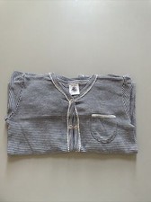 PETIT BATEAU EINTEILER STRAMPLER GR.81 CM •18 MON WEIß BLAU GESTREIFT 