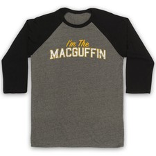 Ich bin der MacGuffin Funny Plot Gerät Slogan Fiction Ziel Unisex 3/4 Baseball Tee