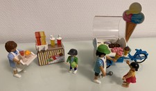 Playmobil Family Fun Fahrrad Eiswagen 9426 + Slush Ice Verkäufer Figuren 70251
