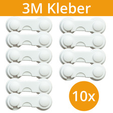 10x Kindersicherung Schubladensicherung Schrankschloss Schranksicherung Baby Neu