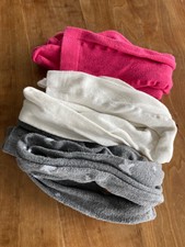 " alive" 3-er Set Baumwolle - Strumpfhosen; weiss, pink+grau Sternchen *Gr. 152,