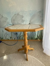 Beistelltisch Tisch Couchtisch Wohnzimmer Blumenhocker massiv 8-eckig Beistell