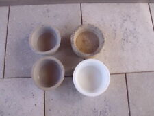 4 Kaninchen Näpfe 3x DDR Fressnäpfe Futter Trog Napf Steingut Ostalgie Tiere