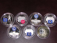 Lot BRD - 7 Fussball Gedenkmedaillen - 1983 - 2000/2001 - Top Stück