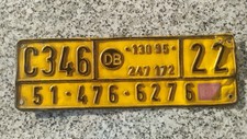 Altes Deutsche Eisenbahn Nummernschild Deutschebahnschild Bundesbahnschild 
