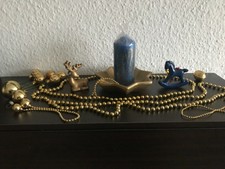 Kerzenteller mit Kerze und Deko