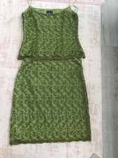 2 Teile Damen Kleid I-N-C  Große:M Aus Spitze