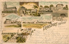 GROSSE SAMMLUNG AK TROISDORF BAHNHOF GEWERKSCHAFT  MUNITIONSFABRIK   G 119