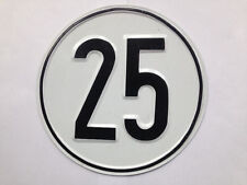 Geschwindigkeitsschild Schild Stahlblech für Anhänger Traktoren Oldtimer 25 KM/H