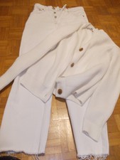 ZARA Jeans in beige in Gr.34 und passende beige Strickjacke clockhouse  Gr.S TOP