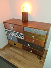 Sideboard  Kommode Showdown 104 x 81 x 38 cm BxHxT  Mango 9 Schubladen