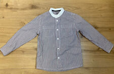 Esprit Jungen Hemd Gr. 104/110  Langarm Fein Gestreift