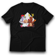 Einhorn Rentier Weihnachten Frauen & Männer T-Shirt 122 - 3XL 100% Baumwolle DTG