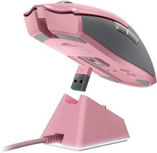 RAZER Viper Ultimate Gaming Mouse - Quartz Pink - Charging Dock - Wireless