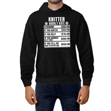 LUSTIGES STRICKSTÜCK STUNDENSATZ JOB KAPUZENPULLOVER VATER GESCHENK