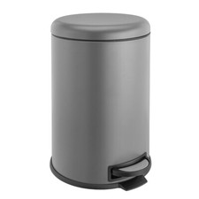 B-Ware  T20 Mülleimer grau 20 Liter Treteimer Abfalleimer Mülltonne Küche