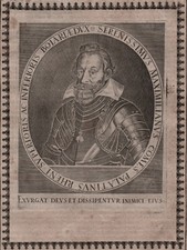 1650 Maximilian I. Herzog Bayern Portrait Kupferstich engraving
