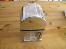 Ice-Crusher , Eis-Würfel-Zerkleinerer Manuell in Chrom Silber / Alt 