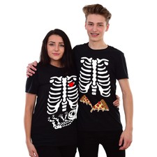 Umstandsmode Baby Skelett Halloween T Shirt Top Knochen lustig Gruselige Schwangere #SKLPZ