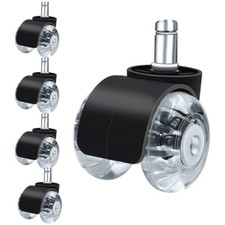 BWare Hartbodenrollen Bürostuhlrollen 11mm Parkett Laminat Rollen für Chefsessel