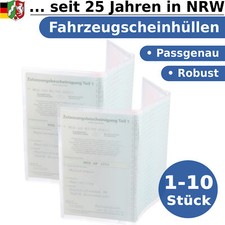 Fahrzeugschein Hülle Schutzhülle Mappe Etui Ausweishülle für KFZ Schein 
