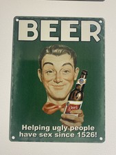 Retro Metall Wandschild ""Vintage Garage Bar Pub Mann Höhle Blechschild Küche lustig