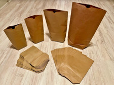 Kreuzboden Beutel, Kraftpapier Tüten, bis 5 kg !! Ungefädelt, Geschenktüten, DIY