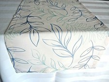 Tischläufer Tischdecke Tischset 40x140cm wollweiß blau türkis Frühling modern   