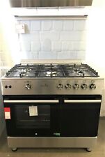 Gasline Gas Standherd GAG90GOXFL Edelstahl mit Flaschenschrank 90cm Propan 50Mba