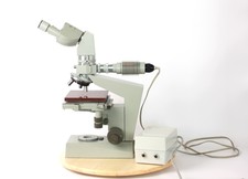 Mikroskop Carl Zeiss Jena binokular Labor/Forschungsmikroskop Ergaval Auflicht