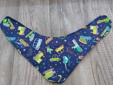 Kleines buntes  Halstuch / Spucktuch  aus Baumwollstoff mit Fleece" handarbeit 