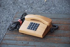 DFG Design Telefon Holz Modell 01-093 Eiche Vintage 90er