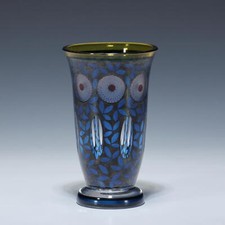 Glasvase Entwurf Fachschule Haida / Oertel & Co. um 1915