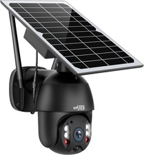 Überwachungskamera-Aussen-Akku-Solar, 1080P IP WLAN Kamera Outdoor