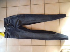 Kinder Jeansreithose Vollbesatz Gr. 164 jeansblau/Besatz dunkelblau