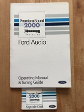 Seltener neuer Ford/Cosworth Audio Premium Sound 2000 Audio & Bedienradio Guide