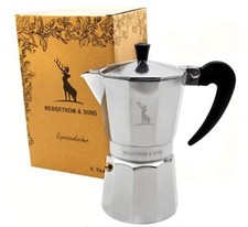 B-Ware Bergström & Sons Espressokocher, Camping, Aluminium Kaffeekocher,6 Tassen