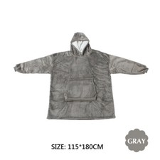 Unisex Decke Soft Warm Sweatshirt Hoodie Plüsch Hoodie Übergroße Nachtwäsche