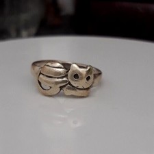 Damen Ring  Sterlingsilber 925  Motiv KATZE