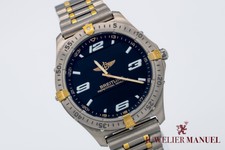 Breitling Aerospace F65362 Black Dial Titanium Gold Papers 40mm