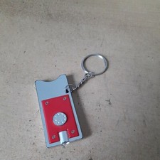 Taschenlampe an Schlüsselanhänger mit Logo und Einkaufswagen Chip Halterung 