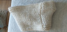 loop, schal, wolle, strickschal, rundschal, wollweiss, creme