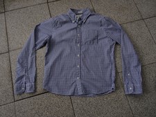 Herren Trachtenhemd weiß-blau-kariert v. Abercrombie & Fitch Gr. XXL