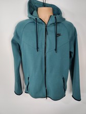 Herren Nike grün Teal Tech Fleece Hoodie Pullover Jacke Trainingsanzug Oberteil M Medium