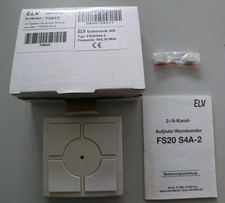 ELV FS20 S4A-2 Funk Aufputz-Wandsender, 2/4 Kanal , unbenutzt, Original verpackt