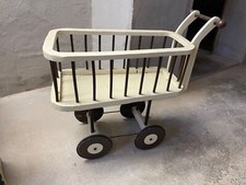 antiker Puppenwagen Kinderspielzug no Teddybär/ Schildkröten Puppe 