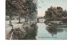 Postkarte Mühle Pool & Brücke Dedham Colchester Essex unpostiert