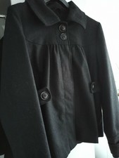 Schwarze Jacke Wolljacke von Vero Moda Gr. XL