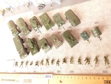 Roskopf RMM (kein Roco) Minitanks Militär 1:100: Konvolut Fahrzeuge und Soldaten