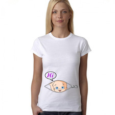 Schwangerschaft T-Shirt Mama geboren Baby Umstandsschwangerschaft schwanger Umstands-T-Shirt lustig